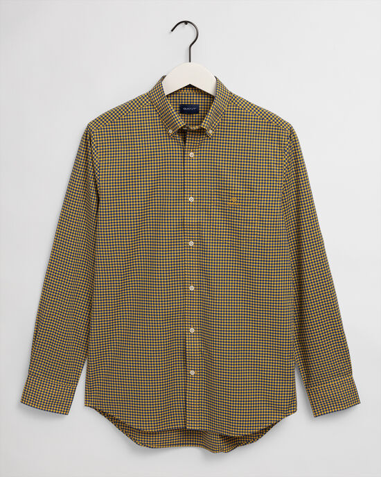 Regular Fit 2-Color Gingham Broadcloth Shirt