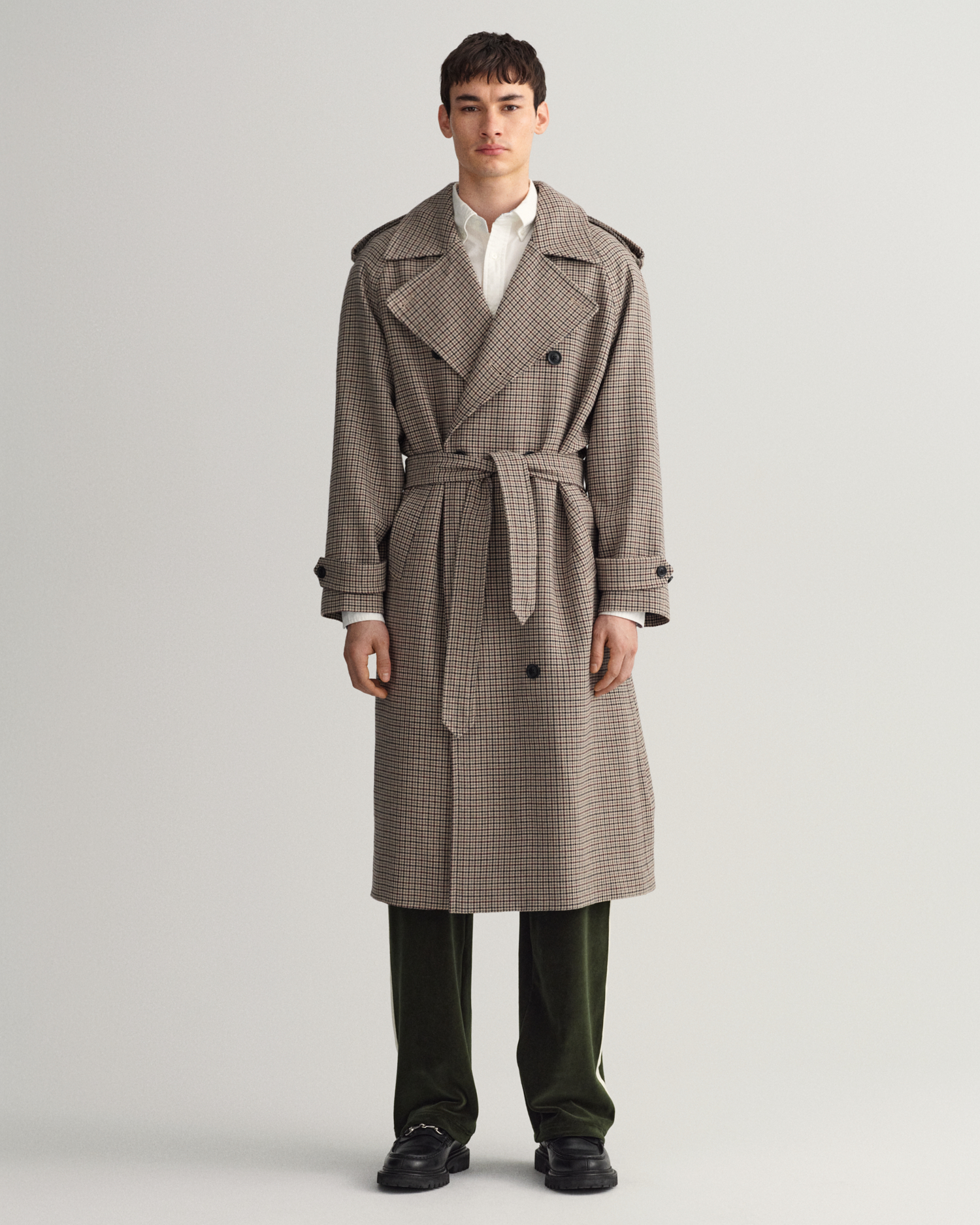 Manteau Homme Laine Hiver Chaud Trench-Coat Caban élégant Blouson Parka Veste Slim Fit Casual Coat 