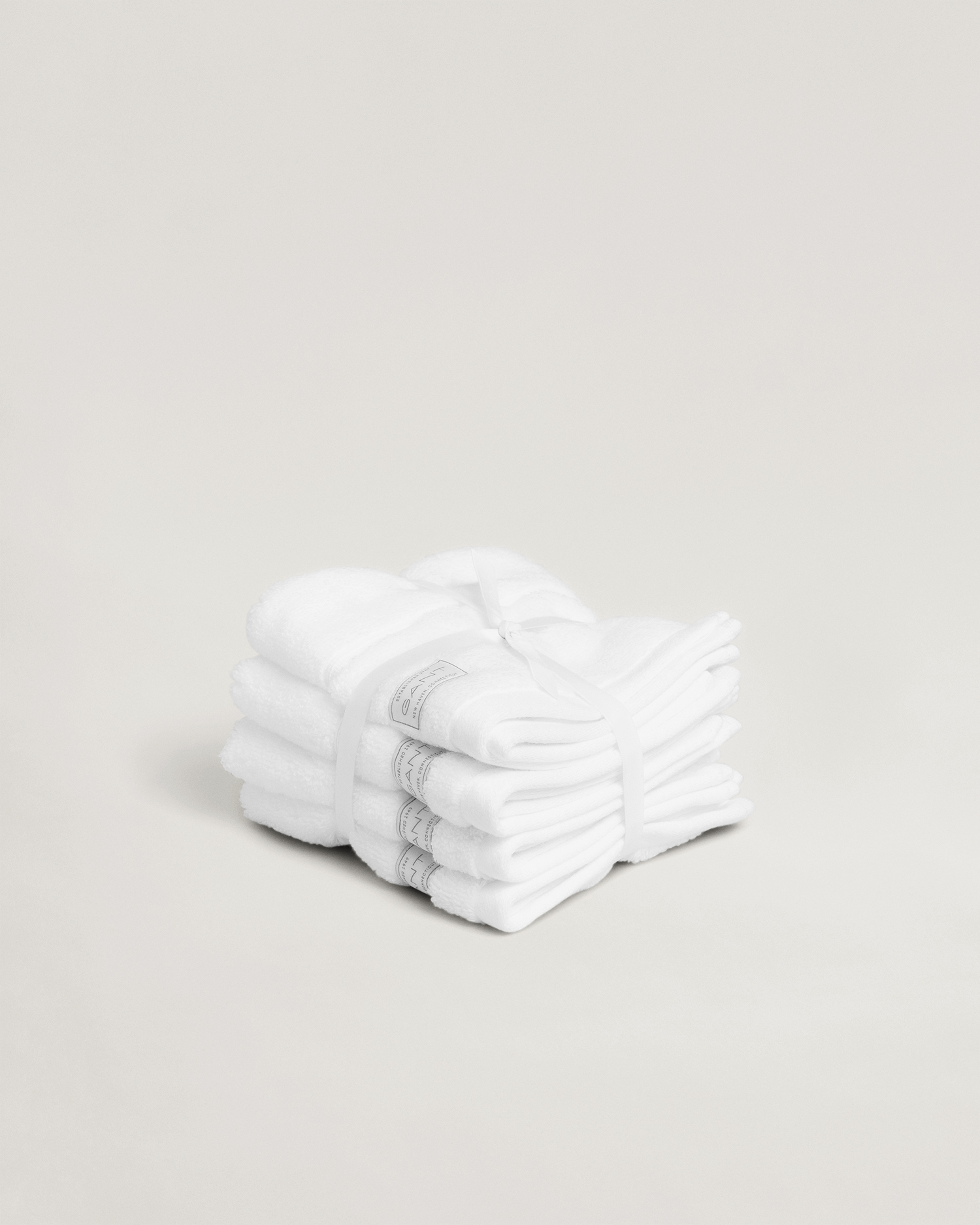 GANT Home Lot de 4 serviettes Premium 30 x 30 (30x-30) Blanc