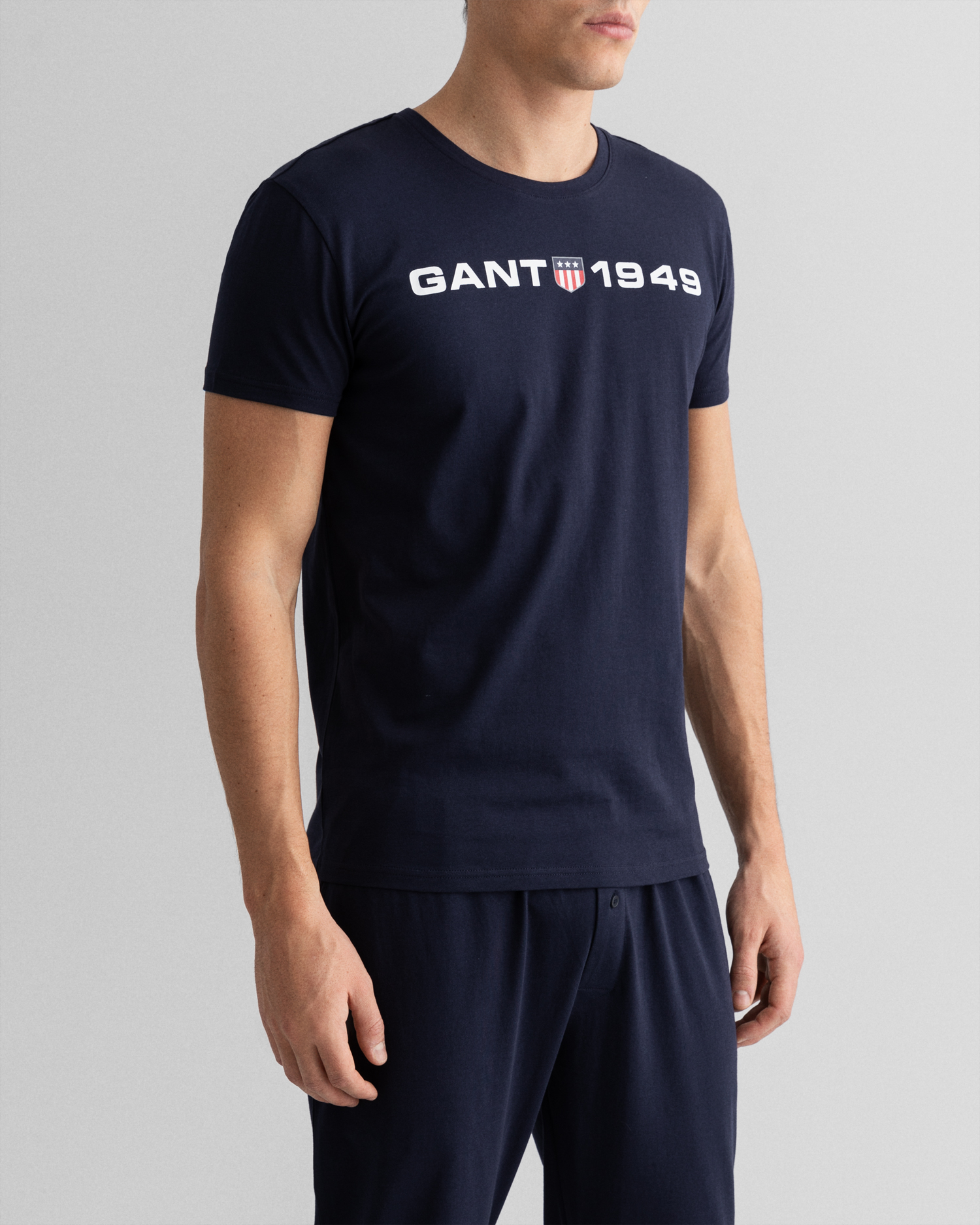 GANT Men T-shirt Retro Shield (L) Bleu